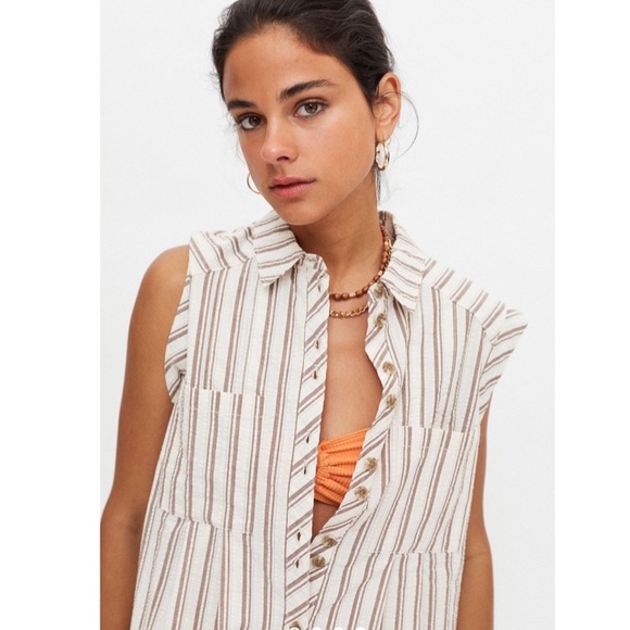 UO Zoey Workwear Romper - Picture 2 of 4